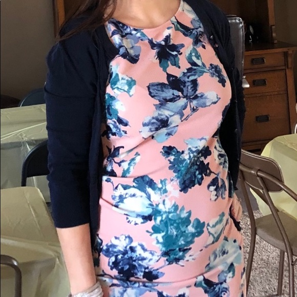 Pinkblush Floral Maternity Dress - Picture 2 of 4